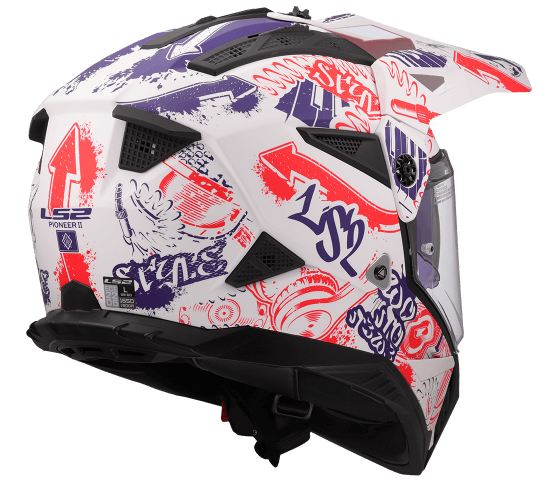 MX702 PIONEER II FANTASY Matt White Red Blue